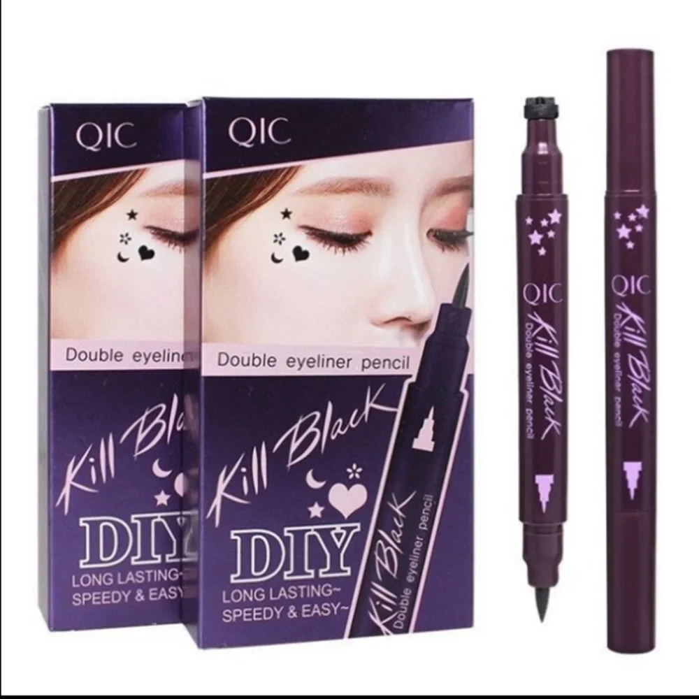 🆕 Killer Black Long Lasting Black Liner Pen and Star Stamp